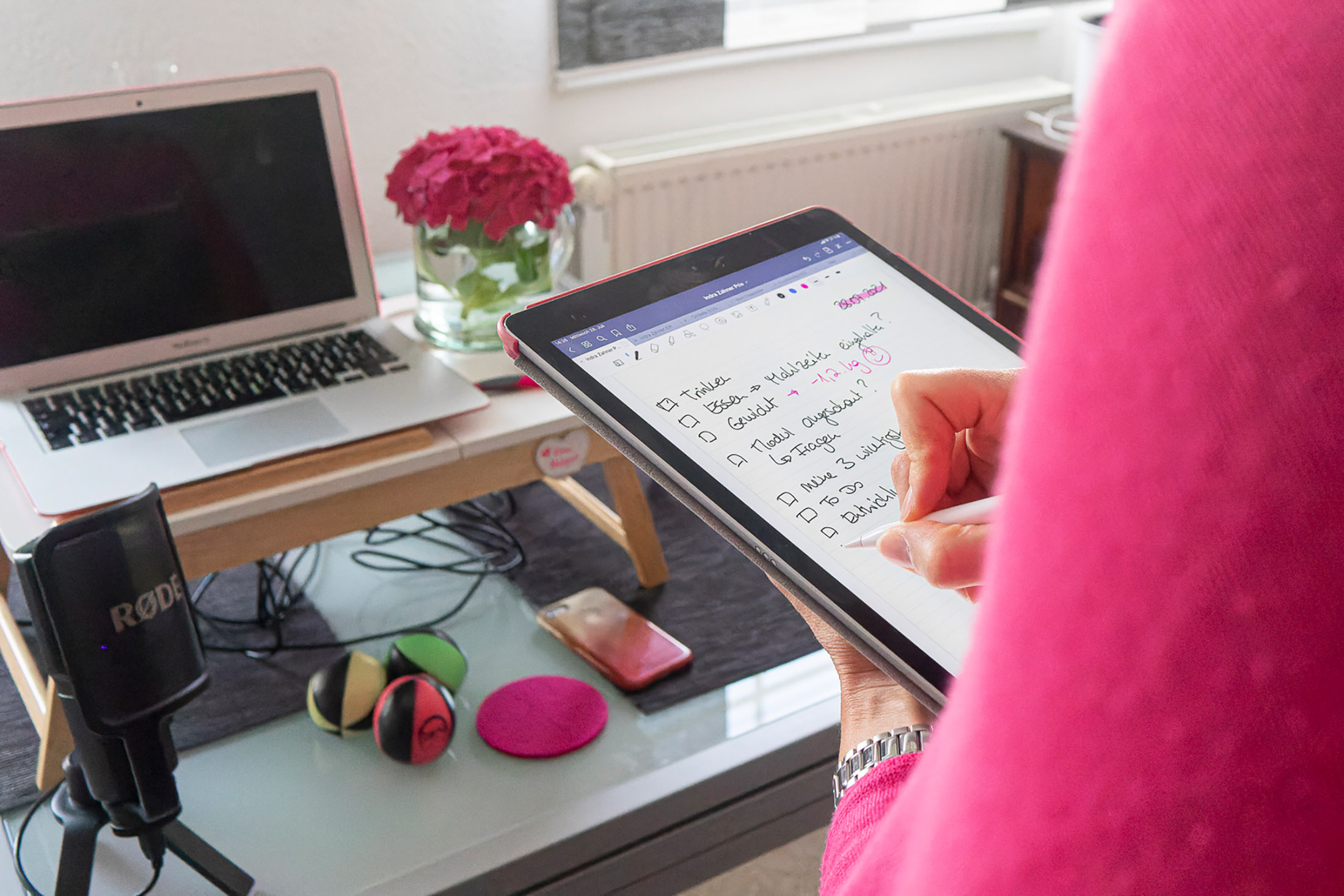 Corinna-Werner-CleverHealth_Notizen-iPad-Trinken